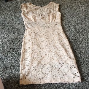 Papaya cream dress